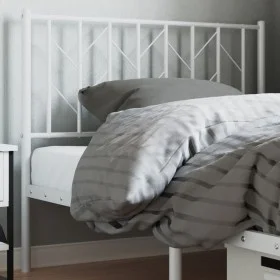 White metal headboard 100 cm by , Headboards and footboards - Ref: Foro24-374515, Price: 24,71 €, Discount: %