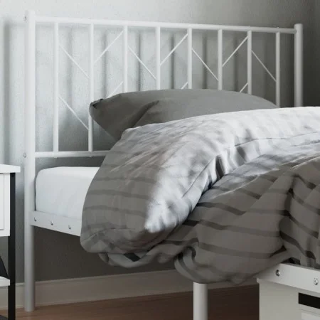 White metal headboard 100 cm by , Headboards and footboards - Ref: Foro24-374515, Price: 24,71 €, Discount: %