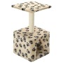 Katzenkratzbaum mit Sisalstamm 55 cm beige Drucke von vidaXL, Katzenmöbel - Ref: Foro24-170540, Preis: 29,31 €, Rabatt: %