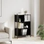 Schwarzes Holzwerkstoffregal 72x28x109 cm von , Bücherregale und Regale - Ref: Foro24-838883, Preis: 62,88 €, Rabatt: %