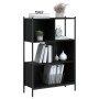 Schwarzes Holzwerkstoffregal 72x28x109 cm von , Bücherregale und Regale - Ref: Foro24-838883, Preis: 63,66 €, Rabatt: %