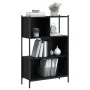 Schwarzes Holzwerkstoffregal 72x28x109 cm von , Bücherregale und Regale - Ref: Foro24-838883, Preis: 62,88 €, Rabatt: %