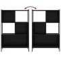 Schwarzes Holzwerkstoffregal 72x28x109 cm von , Bücherregale und Regale - Ref: Foro24-838883, Preis: 62,88 €, Rabatt: %