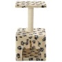 Katzenkratzbaum mit Sisalstamm 55 cm beige Drucke von vidaXL, Katzenmöbel - Ref: Foro24-170540, Preis: 29,31 €, Rabatt: %