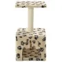 Katzenkratzbaum mit Sisalstamm 55 cm beige Drucke von vidaXL, Katzenmöbel - Ref: Foro24-170540, Preis: 23,45 €, Rabatt: %