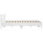 White engineered wood bed frame with headboard 200x200cm by , Beds and slatted bases - Ref: Foro24-3207392, Price: 135,14 €, ...