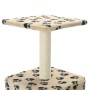 Katzenkratzbaum mit Sisalstamm 55 cm beige Drucke von vidaXL, Katzenmöbel - Ref: Foro24-170540, Preis: 29,31 €, Rabatt: %
