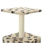 Katzenkratzbaum mit Sisalstamm 55 cm beige Drucke von vidaXL, Katzenmöbel - Ref: Foro24-170540, Preis: 23,45 €, Rabatt: %