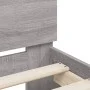 Sonoma gray headboard bed frame and LED lights 180x200 cm by , Beds and slatted bases - Ref: Foro24-3207530, Price: 171,13 €,...