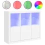 Sideboards with LED lights 3 pieces white engineered wood by , Sideboards - Ref: Foro24-3209100, Price: 231,67 €, Discount: %
