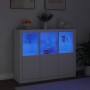 Sideboards mit LED-Beleuchtung, 3 Stück, weißes Holzwerkstoff von , Sideboards - Ref: Foro24-3209100, Preis: 241,64 €, Rabatt: %