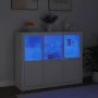 Sideboards with LED lights 3 pieces white engineered wood by , Sideboards - Ref: Foro24-3209100, Price: 231,67 €, Discount: %