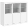 Sideboards mit LED-Beleuchtung, 3 Stück, weißes Holzwerkstoff von , Sideboards - Ref: Foro24-3209100, Preis: 241,64 €, Rabatt: %