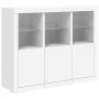 Sideboards with LED lights 3 pieces white engineered wood by , Sideboards - Ref: Foro24-3209100, Price: 231,67 €, Discount: %