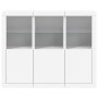 Sideboards mit LED-Beleuchtung, 3 Stück, weißes Holzwerkstoff von , Sideboards - Ref: Foro24-3209100, Preis: 241,64 €, Rabatt: %