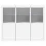 Sideboards with LED lights 3 pieces white engineered wood by , Sideboards - Ref: Foro24-3209100, Price: 231,67 €, Discount: %