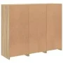 Sideboard with LED light 3 pieces engineered wood sonoma oak by , Sideboards - Ref: Foro24-3209102, Price: 216,99 €, Discount: %