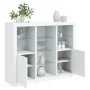 Sideboards mit LED-Beleuchtung, 3 Stück, weißes Holzwerkstoff von , Sideboards - Ref: Foro24-3209121, Preis: 233,13 €, Rabatt: %