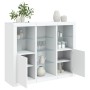 Sideboards with LED lights 3 pieces white engineered wood by , Sideboards - Ref: Foro24-3209121, Price: 242,79 €, Discount: %