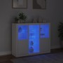 Sideboards with LED lights 3 pieces white engineered wood by , Sideboards - Ref: Foro24-3209121, Price: 242,79 €, Discount: %