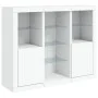 Sideboards mit LED-Beleuchtung, 3 Stück, weißes Holzwerkstoff von , Sideboards - Ref: Foro24-3209121, Preis: 233,13 €, Rabatt: %