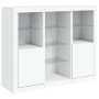 Sideboards with LED lights 3 pieces white engineered wood by , Sideboards - Ref: Foro24-3209121, Price: 242,79 €, Discount: %
