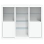 Sideboards with LED lights 3 pieces white engineered wood by , Sideboards - Ref: Foro24-3209121, Price: 242,79 €, Discount: %