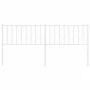 Cabecero de metal blanco 180 cm de , Cabeceros y pies de cama - Ref: Foro24-374522, Precio: 33,55 €, Descuento: %