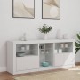 Sideboard with white LED lights 162x37x67 cm by , Sideboards - Ref: Foro24-3209030, Price: 208,66 €, Discount: %