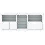 Sideboard with white LED lights 162x37x67 cm by , Sideboards - Ref: Foro24-3209030, Price: 208,66 €, Discount: %