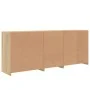 Sideboard with LED lights Sonoma oak 162x37x67 cm by , Sideboards - Ref: Foro24-3209032, Price: 188,99 €, Discount: %