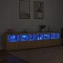 Sideboard mit LED-Leuchten Sonoma-Eiche 283x37x67 cm von , Sideboards - Ref: Foro24-3209018, Preis: 279,59 €, Rabatt: %