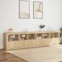 Sideboard mit LED-Leuchten Sonoma-Eiche 283x37x67 cm von , Sideboards - Ref: Foro24-3209018, Preis: 279,59 €, Rabatt: %