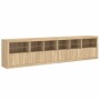 Sideboard with LED lights Sonoma oak 283x37x67 cm by , Sideboards - Ref: Foro24-3209018, Price: 288,96 €, Discount: %