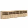 Sideboard with LED lights Sonoma oak 283x37x67 cm by , Sideboards - Ref: Foro24-3209018, Price: 279,59 €, Discount: %