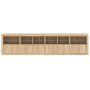 Sideboard with LED lights Sonoma oak 283x37x67 cm by , Sideboards - Ref: Foro24-3209018, Price: 288,96 €, Discount: %