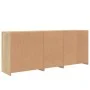 Sideboard with LED lights Sonoma oak 181.5x37x67 cm by , Sideboards - Ref: Foro24-3209039, Price: 197,02 €, Discount: %
