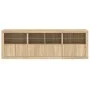 Sideboard mit LED-Leuchten Sonoma-Eiche 202x37x67 cm von , Sideboards - Ref: Foro24-3209011, Preis: 205,18 €, Rabatt: %