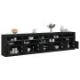 Sideboard with LED lights black 283x37x67 cm by , Sideboards - Ref: Foro24-3209024, Price: 362,93 €, Discount: %