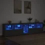 Sideboard with LED lights black 283x37x67 cm by , Sideboards - Ref: Foro24-3209024, Price: 362,93 €, Discount: %