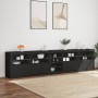 Sideboard with LED lights black 283x37x67 cm by , Sideboards - Ref: Foro24-3209024, Price: 340,87 €, Discount: %