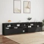 Sideboard with LED lights black 283x37x67 cm by , Sideboards - Ref: Foro24-3209024, Price: 362,93 €, Discount: %