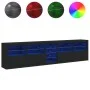 Sideboard with LED lights black 283x37x67 cm by , Sideboards - Ref: Foro24-3209024, Price: 362,93 €, Discount: %
