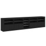 Sideboard mit LED-Leuchten schwarz 283x37x67 cm von , Sideboards - Ref: Foro24-3209024, Preis: 340,07 €, Rabatt: %