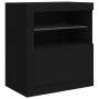 Sideboard with LED lights black 283x37x67 cm by , Sideboards - Ref: Foro24-3209024, Price: 340,87 €, Discount: %