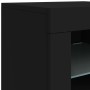 Sideboard with LED lights black 283x37x67 cm by , Sideboards - Ref: Foro24-3209024, Price: 340,87 €, Discount: %