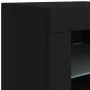 Sideboard with LED lights black 283x37x67 cm by , Sideboards - Ref: Foro24-3209024, Price: 362,93 €, Discount: %