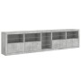 Concrete gray sideboard with LED lights 283x37x67 cm by , Sideboards - Ref: Foro24-3209026, Price: 307,05 €, Discount: %