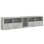 Concrete gray sideboard with LED lights 283x37x67 cm by , Sideboards - Ref: Foro24-3209026, Price: 316,05 €, Discount: %