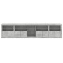 Concrete gray sideboard with LED lights 283x37x67 cm by , Sideboards - Ref: Foro24-3209026, Price: 307,05 €, Discount: %